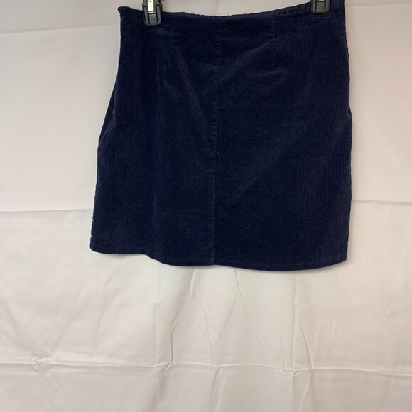 Harper Heritage skirt SZ M navy corduroy mutli floral embroidered mini boho - Picture 4 of 8